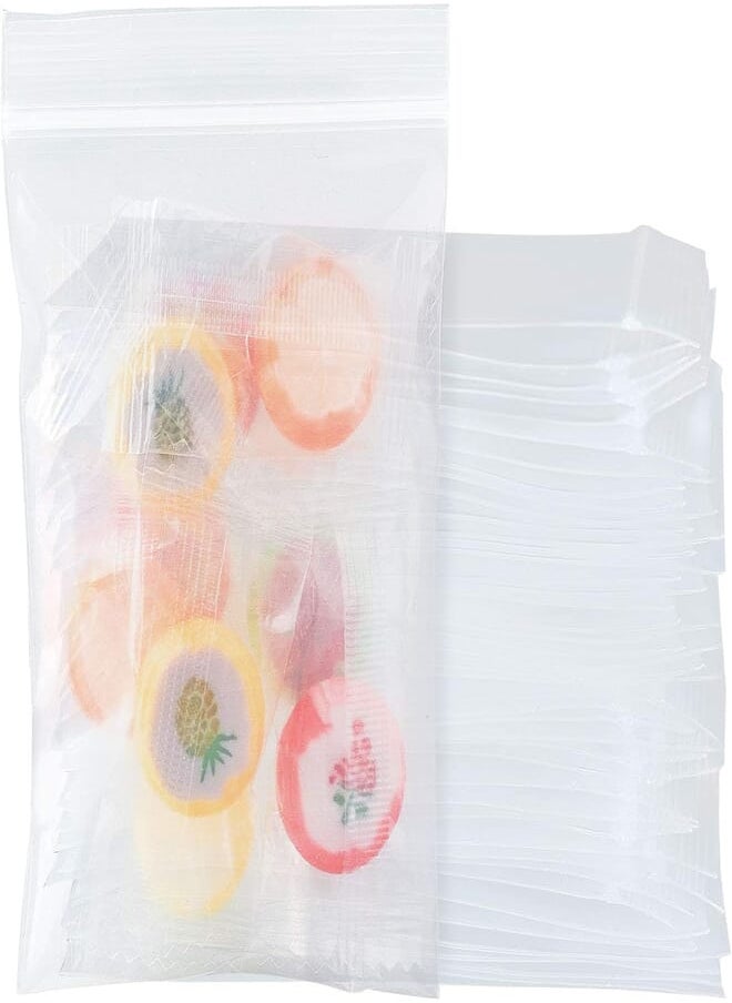 PH PandaHall PandaHall 150pcs Clear Resealable Bags 10x7cm Plastic Zip Bags for Small Items Jewelry Packing, Unilateral Thickness: 5.9 Mil 