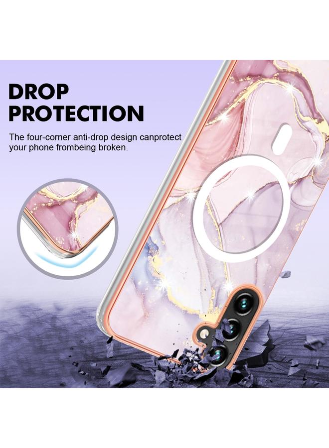 اس-توب جراب لهاتف Samsung Galaxy A54 5G بنمط رخامي مزدوج الجوانب IMD Magsafe TPU - Image 4