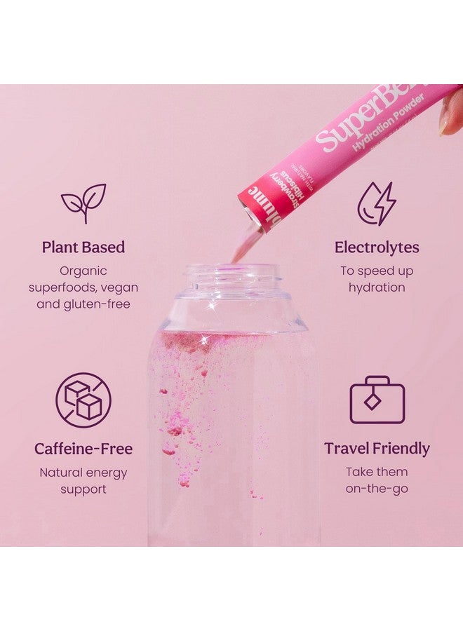 بلومي أكياس بلوم نيو سوبر بيلي لصحة الأمعاء والترطيب أثناء التنقل، خالية من السكر، مع البريبايوتكس والبروبيوتكس وخل التفاح وفيتامين سي والإلكتروليتات، بنكهة الفراولة والكركديه، 15 كيسًا - Image 2