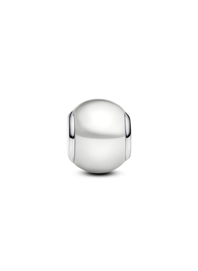 PANDORA Sterling silver charm with white lacquered artificial pearl
