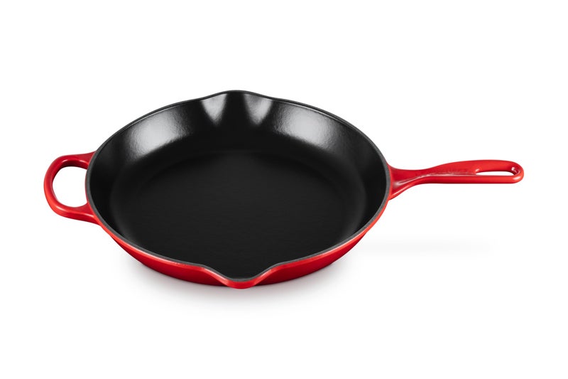 Le Creuset Le Creuset Enameled Cast Iron Signature Iron Handle Skillet 1175 238 qt Cerise 