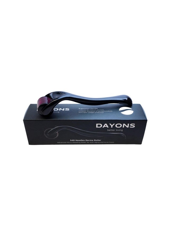 Dayons 0.5mm Derma Roller Kit - Microneedling Tool for Face, Beard, Hair Regrowth & Skin Care - Includes Cleanser & Storage Case - Reduces Acne Scars, Wrinkles & Stretch Marks (0.5mm Kit) - Image 3
