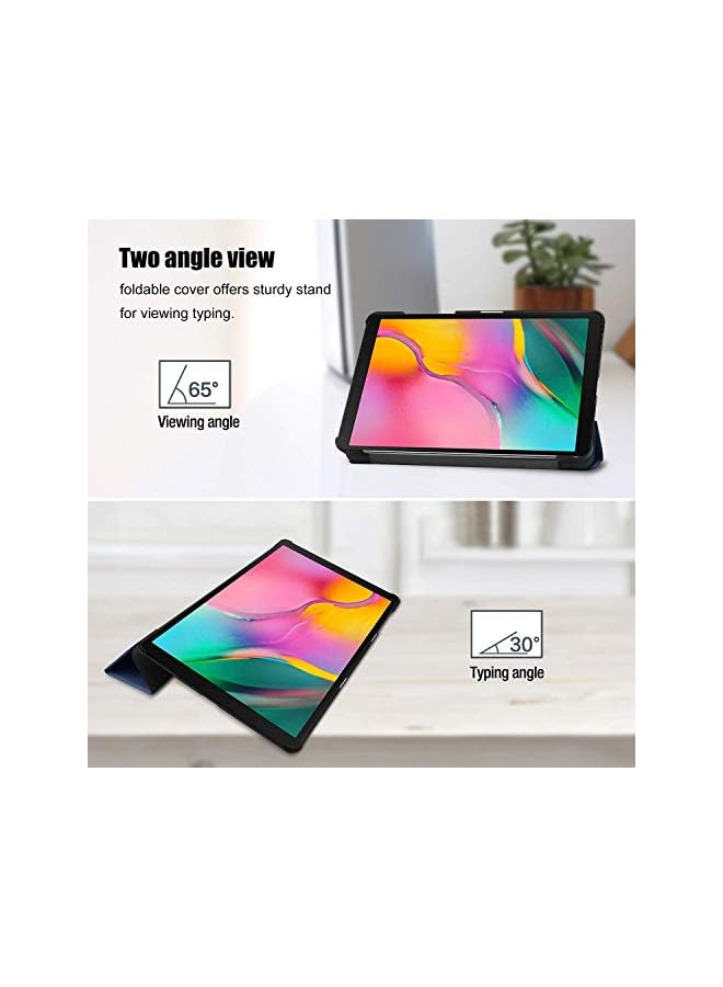Procases Galaxy Tab A 8.0 2019 Case T290 T295, Slim Light Cover Trifold Stand Hard Shell Folio Case For 8.0 Inch Galaxy Tab A 2019 Without S Pen Model Sm-T290 (Wi-Fi) Sm-T295 (Lte) –Navy - Image 4