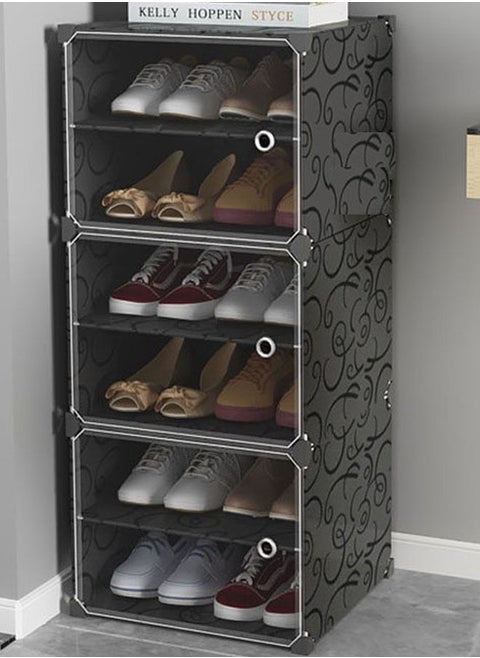 Multipurpose New Design Modular Shoe Rack Storage Organizer Shoe Cabinet Display Stand for Living Room Entryway Home Office Furniture 44x31x96 cm