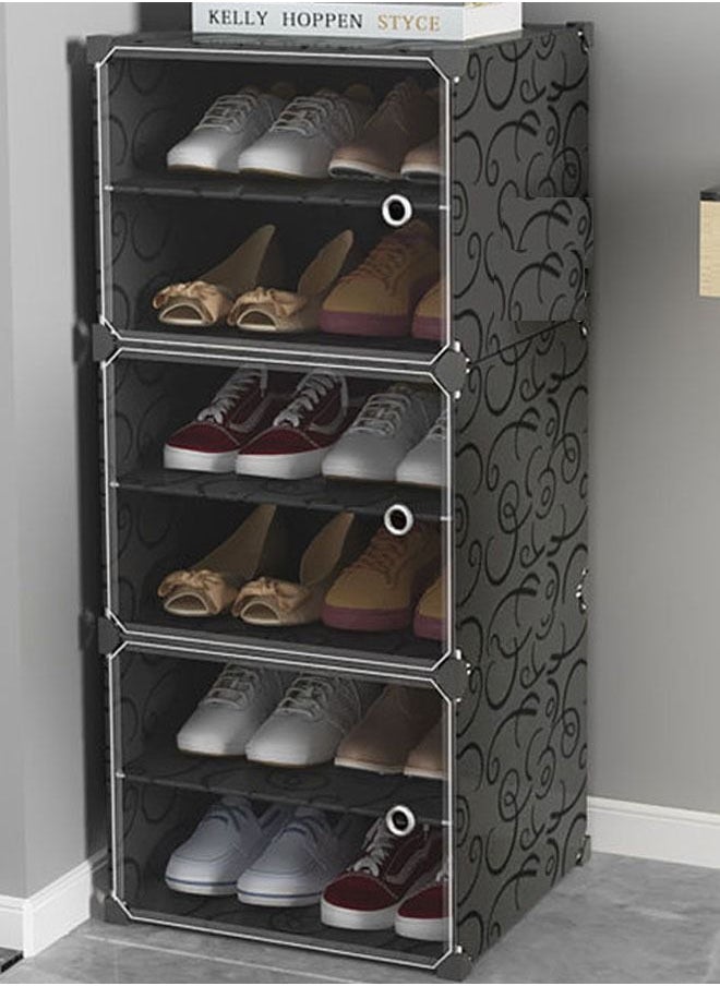 Multipurpose New Design Modular Shoe Rack Storage Organizer Shoe Cabinet Display Stand for Living Room Entryway Home Office Furniture 44x31x96 cm