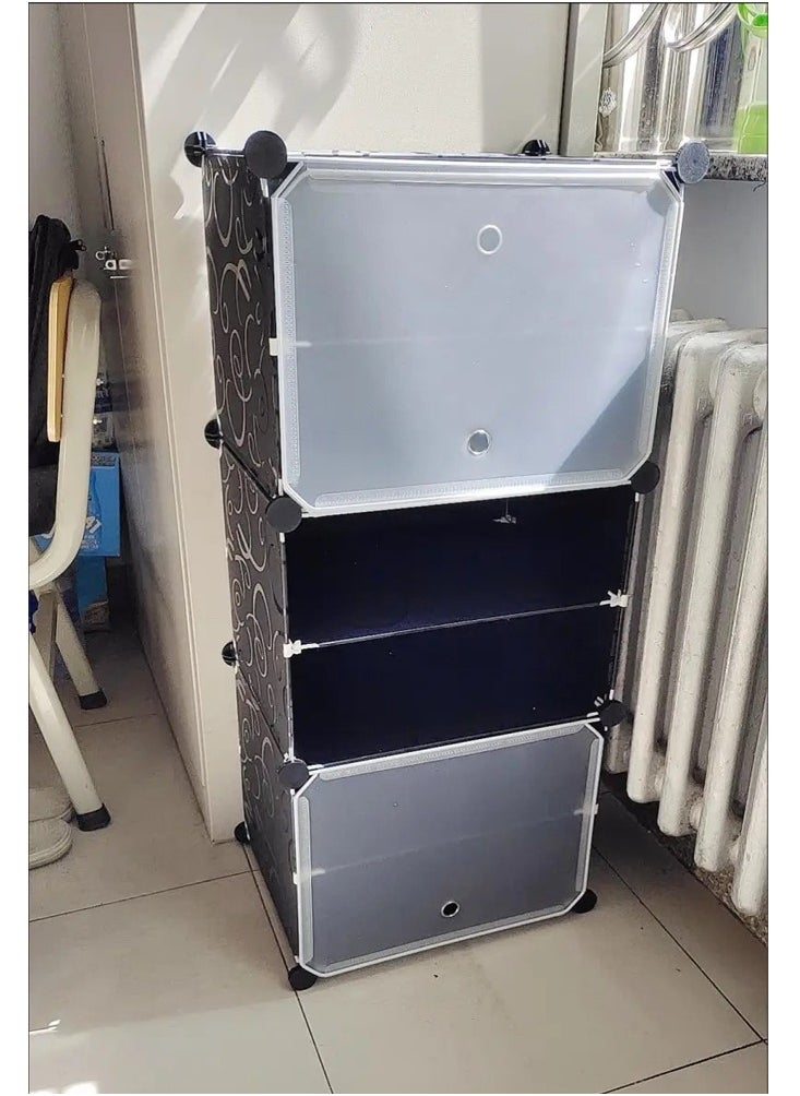 Multipurpose New Design Modular Shoe Rack Storage Organizer Shoe Cabinet Display Stand for Living Room Entryway Home Office Furniture 44x31x96 cm