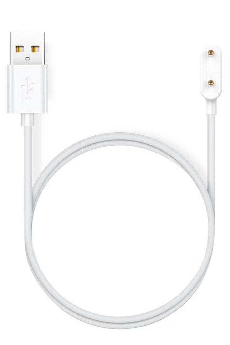 S-Color 1M USB Charging Cable for Huawei Watch Fit 3/Huawei Watch Fit 2/Huawei Band 9/Huawei Band 8/Huawei Band 7/Huawei Band 6/Huawei Band 6 Pro/Honor Band 9/Honor Band 8/Honor Band 7/Honor Band 6/Honor Band 6 pro,Smart Watch Accessories Dock Charger Adapter Cable White - Image 1
