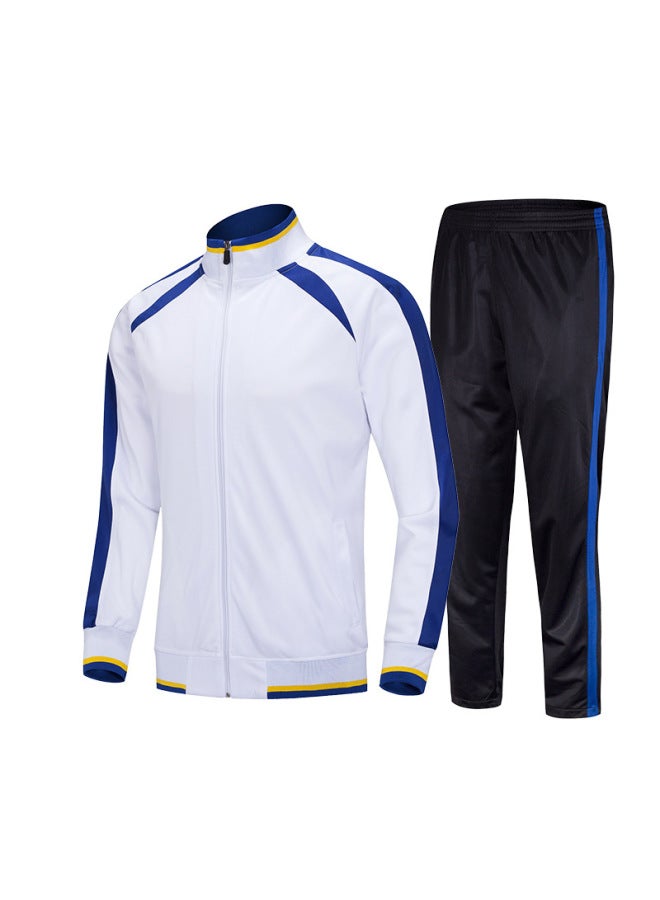 Autumn And Winter Adult Leisure Sports Suit Custom Gold Velvet Long Sleeve Collar Coat Running Training Team Logo