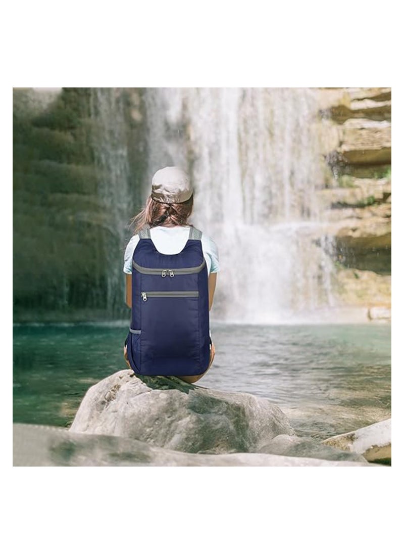 SYOSI 2 Pcs Ultra Lightweight Backpack, Small Foldable Hiking Rucksack, Durable Lightweight Packable Backpack, Storage Bag Multi-Functional Daypack for Outdoor Sport Travelling Walking Hiking Camping  - Image 2