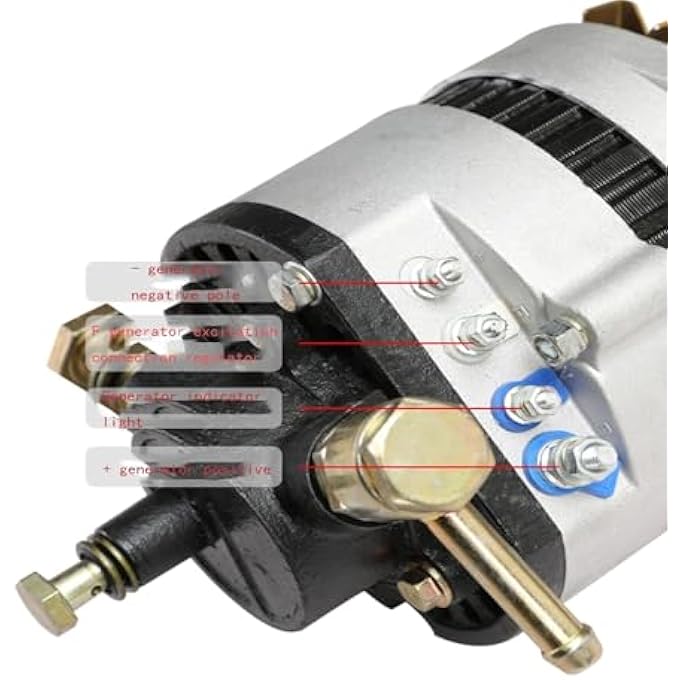 OLONETO 1500W Brushless Alternator High Power 14V/28V Vacuum Booster Pump Alternator Agricultural Tricycle Forward Pump Reverse Pump (Color : Reverse pump, Size : 14V1500W) - Image 3