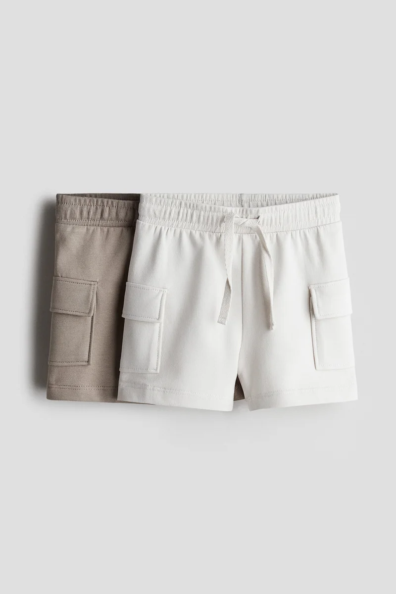 H&M 2-pack cargo sweatshirt shorts