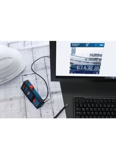 BOSCH GLM 150-27 C Ergonomic Compact Professional Laser Measure Black and Blue  4 x 7 x 14 cm JE0 601 072 Z00  - Image 2