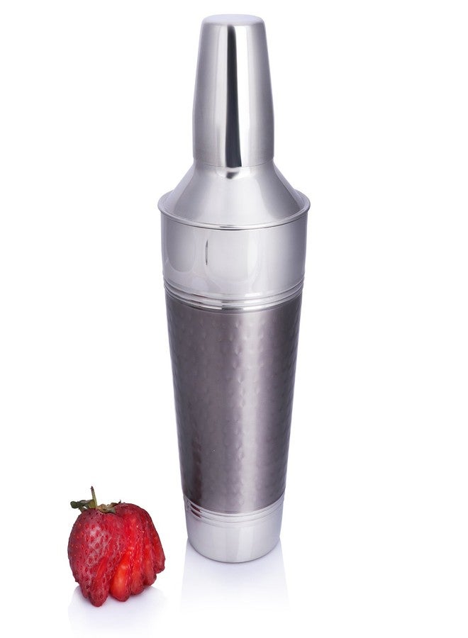 Urban Snackers Stainless Steel Cocktail/mocktail Shaker, Silver, US6381 - Image 1