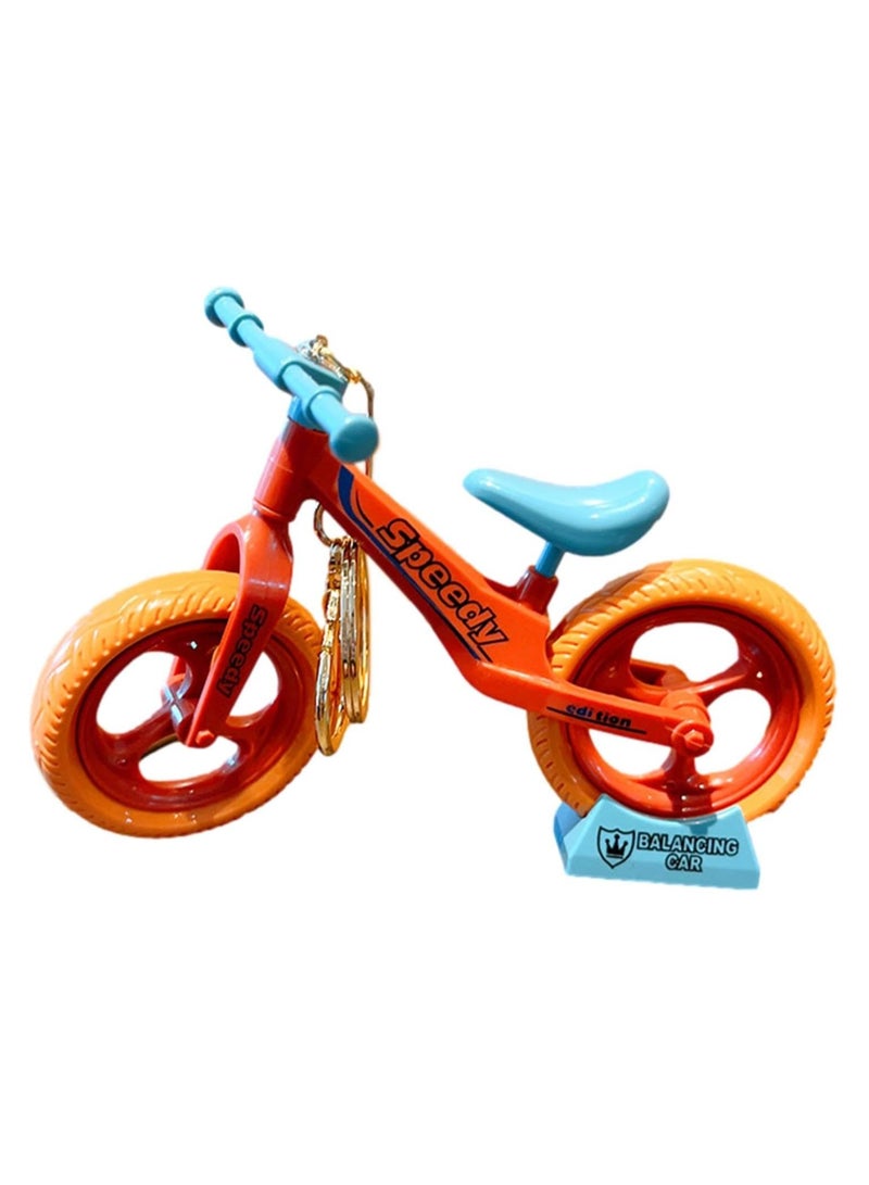 Unique Key Pendant - Pulley Bicycle Keychain for Handbags and Backpacks, Novelty Desktop Decoration, Bicycle Model Charm Keychain Cute Pendant Creative Gift (Red)  - Image 1