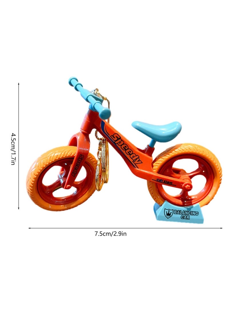Unique Key Pendant - Pulley Bicycle Keychain for Handbags and Backpacks, Novelty Desktop Decoration, Bicycle Model Charm Keychain Cute Pendant Creative Gift (Red)  - Image 2