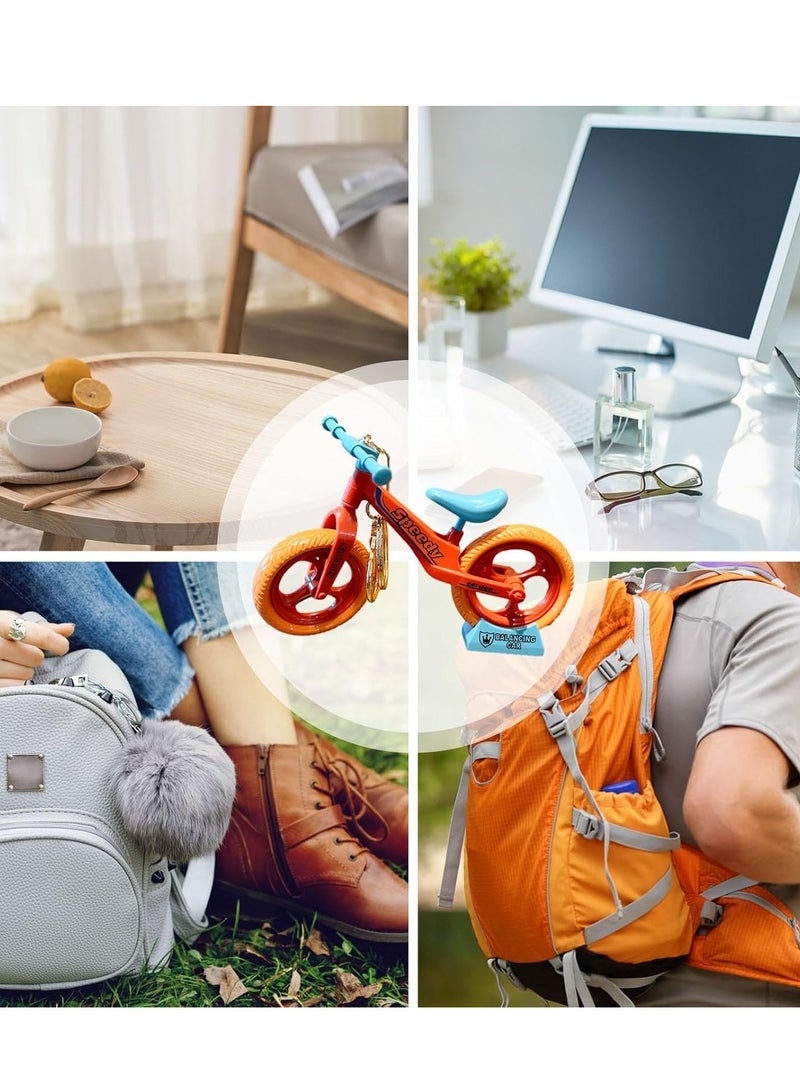 Unique Key Pendant - Pulley Bicycle Keychain for Handbags and Backpacks, Novelty Desktop Decoration, Bicycle Model Charm Keychain Cute Pendant Creative Gift (Red)  - Image 4