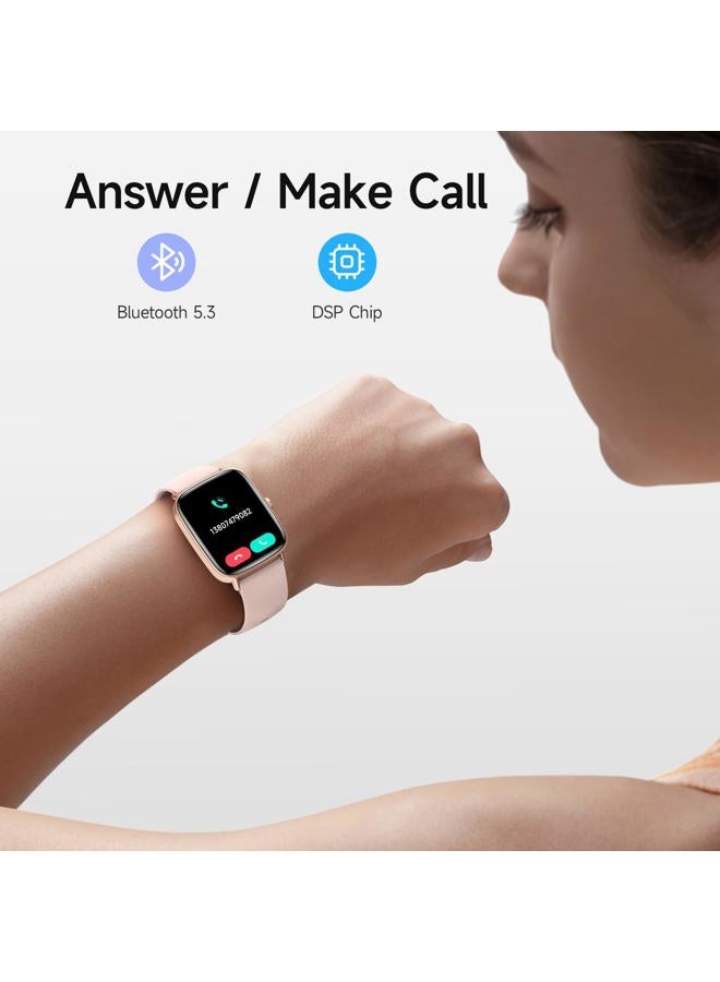 aeac Smart Watch for Women, 1.85" HD Smartwatch Compatible iPhone/Samsung/Android (Answer/Make Calls), 100+ Sport Modes Fitness Tracker with Heart Rate/Sleep/SpO2 Monitor, IP68 (Rose Gold) - Image 4