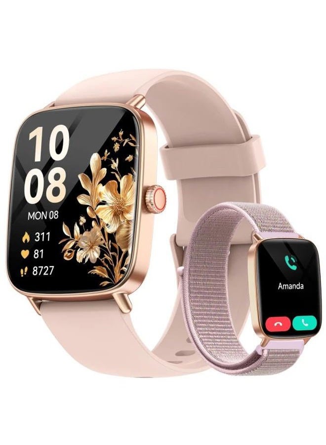 aeac Smart Watch for Women, 1.85" HD Smartwatch Compatible iPhone/Samsung/Android (Answer/Make Calls), 100+ Sport Modes Fitness Tracker with Heart Rate/Sleep/SpO2 Monitor, IP68 (Rose Gold) - Image 1