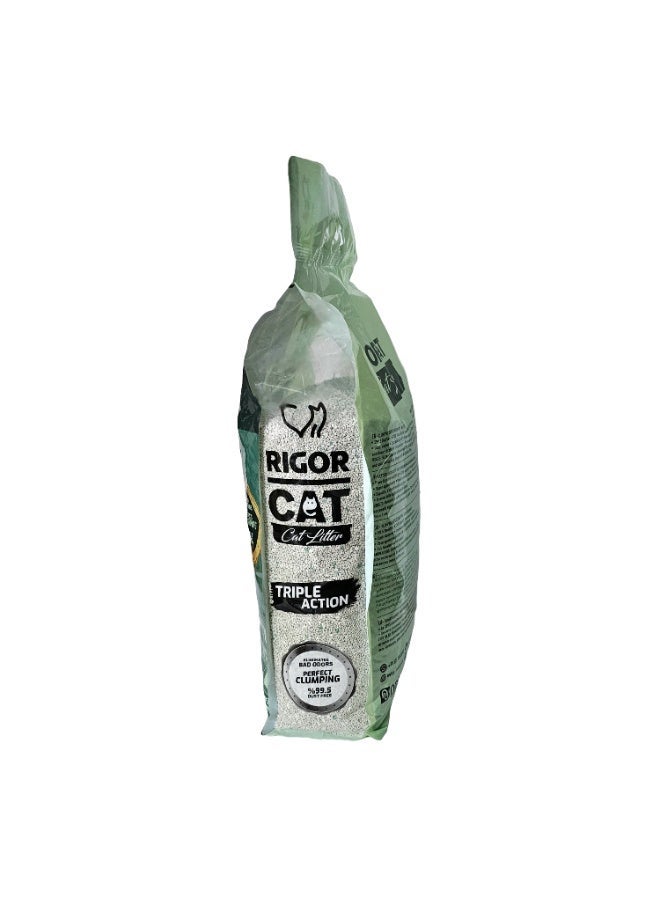 RIGOR Cat Litter 10Liter Aloe Vera Scented TRIPLE ACTION - Image 3