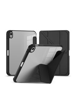 Terra Cover for iPad Terra 10th Generation 10.9 inch 2022 with Smart Pen Holder Slim Smart Cover with Kickstand 2 in 1 Black/Clear  - Image 1