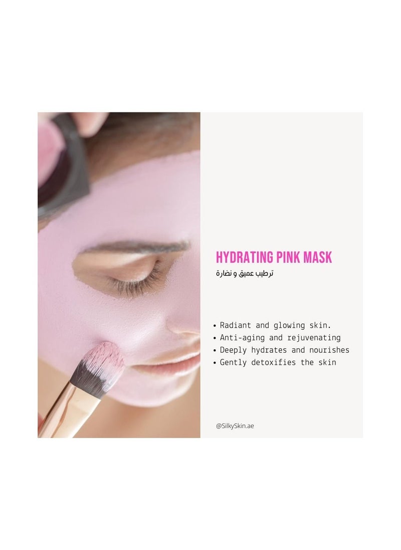 Silky Skin Hydrating Pink Face Mask Australian Red Reef and Rose Pink Clay 35 g  - Image 2