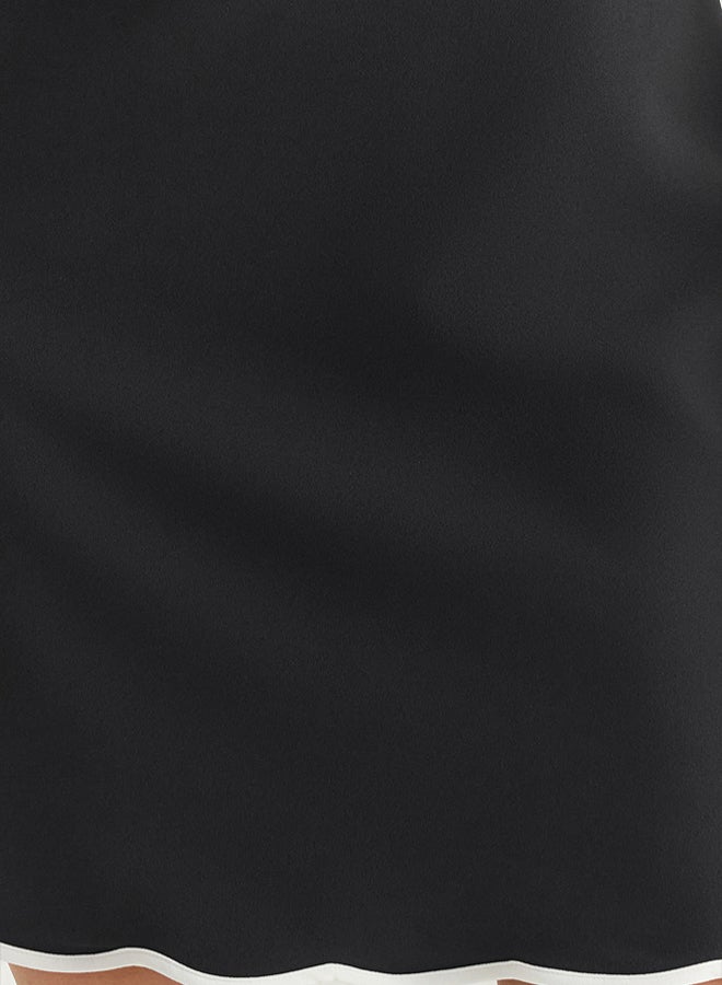 trendyol Black Straight Mini Woven Dress Twoss25El00270 - Image 3
