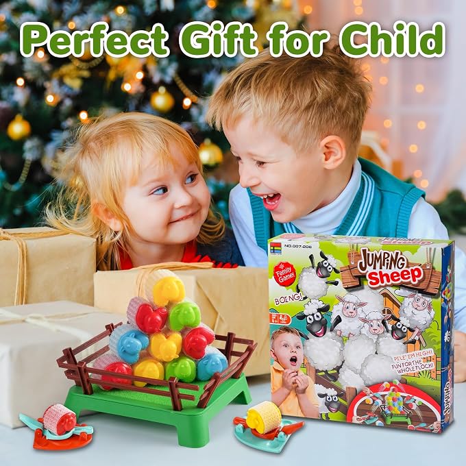 ISMETACU Heap-O-Sheep Game for Kids Ages 4-12  Fun Family Catapulting Board Games for 2-4 Players, Perfect Party Activity and Ideal Gift for Kids & Adults - Image 2