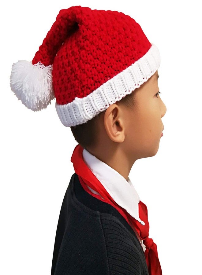 HINDAWI Christmas Hat for Kids Santa Hats Beanie Knitted Ski Knit Warm Slouch Skull Caps - Image 2