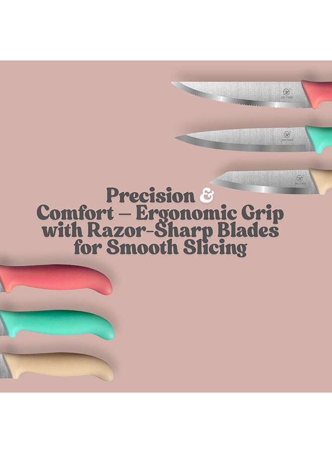 Feelings طقم سكاكين مطبخ مكون من 3 قطع – سكاكين شيف محترف - Image 3
