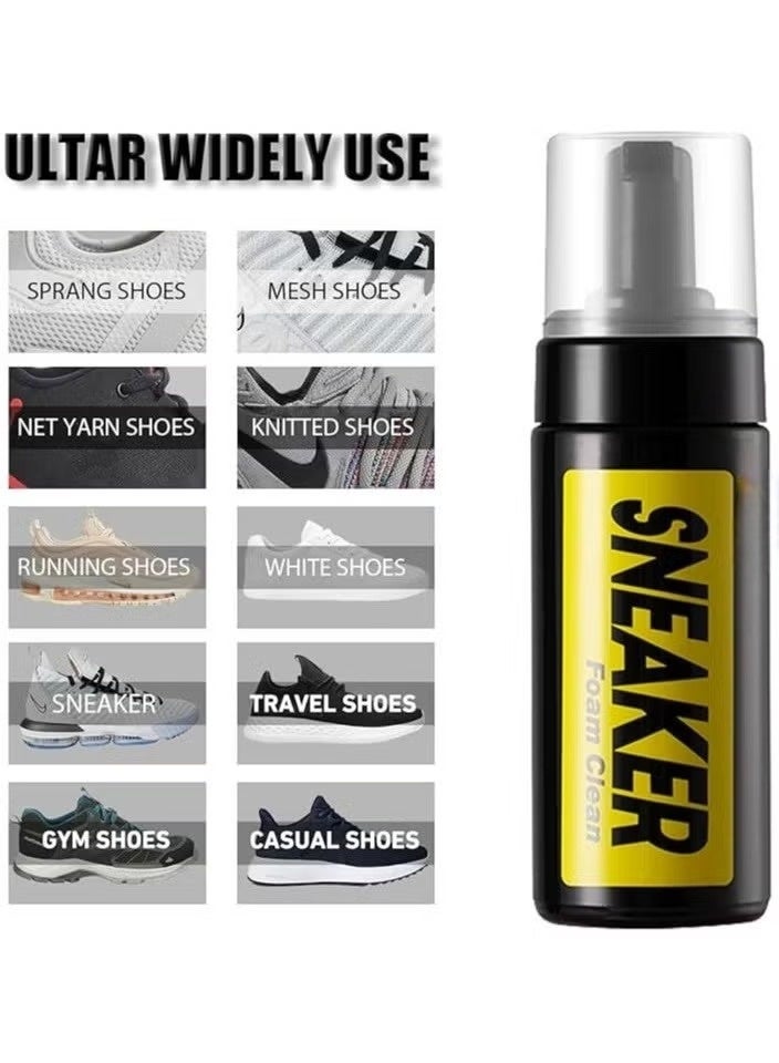 Trendify 3-in-1 Shoe and Sneaker Cleaner Kit with Foam Cleaner Spray, Brush and Cloth, Water-Free Easy Cleaning Solution for Athletic Shoes, Removes Dirt, Stains, Grass and Grime, Gentle Sneaker Care Cleaning Kit - Image 5