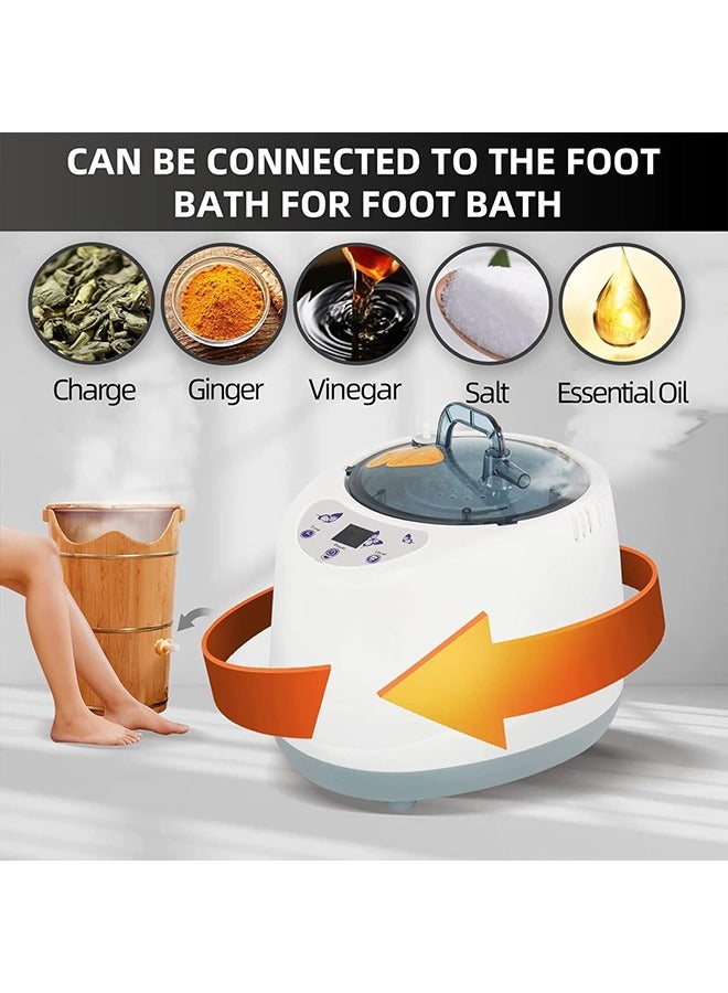 Arabest 1000W Portable Steam Sauna, Full Size Personal Home Spa with Remote Control,9 levels adjustment Temperature Steamer(2L), Intelligent Timing,Fast Heating,Portable Sauna for Home with Foldable Chair - Image 4