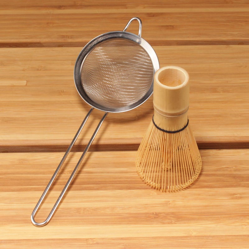 BambooMN Matcha Whisk and Tea Strainer - Japanese Tea Ceremony Set - Image 5