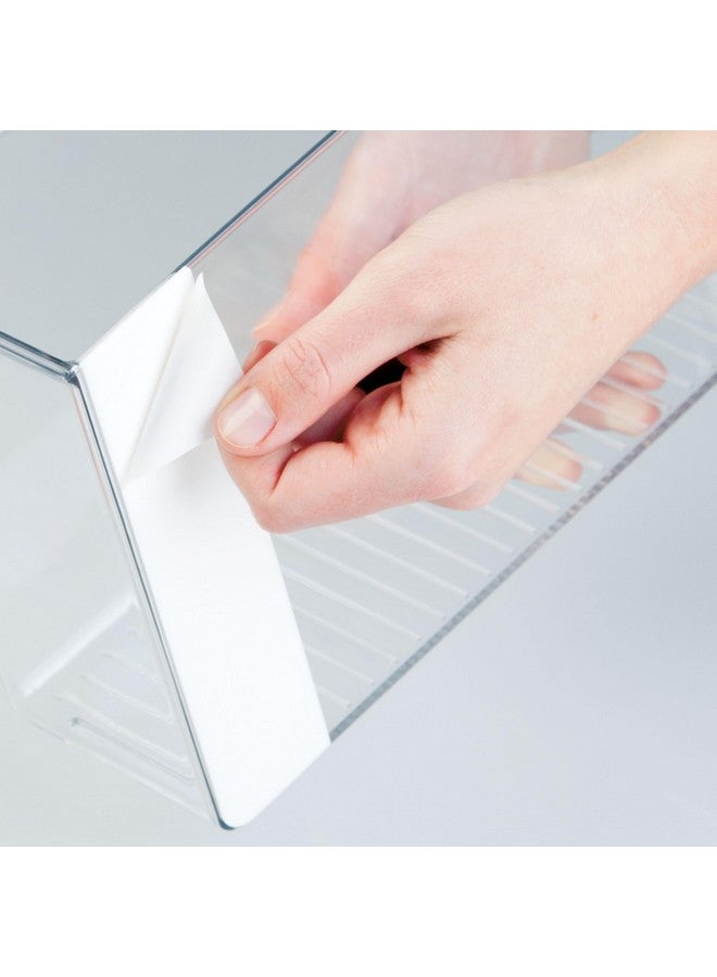 InterDesign iDesign AFFIXX Plastic Wall Mount Organizer for Kitchen Bathroom, Office, Bedroom, Garage, Craft Room, 3.5" x 11" x 6.5", Clear - Image 3