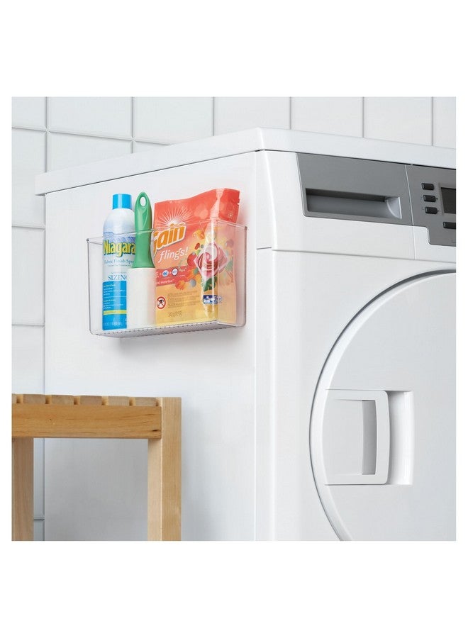 InterDesign iDesign AFFIXX Plastic Wall Mount Organizer for Kitchen Bathroom, Office, Bedroom, Garage, Craft Room, 3.5" x 11" x 6.5", Clear - Image 4