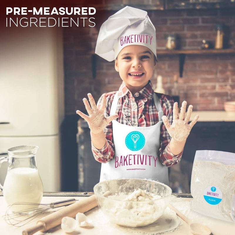 Baketivity Baketivity Kids Baking DIY Kit - خبز الكعك الحلويات اللذيذة مع المكونات المقاسة مسبقًا - أفضل فكرة هدية للبنين والبنات الذين تتراوح أعمارهم بين 6-12 عامًا  - Image 2