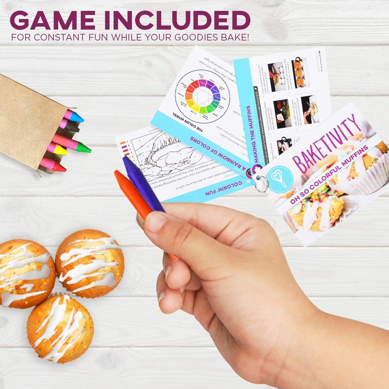 Baketivity Baketivity Kids Baking DIY Kit - خبز الكعك الحلويات اللذيذة مع المكونات المقاسة مسبقًا - أفضل فكرة هدية للبنين والبنات الذين تتراوح أعمارهم بين 6-12 عامًا  - Image 4