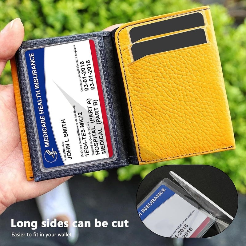 31 Mil Thick Clear PVC Card Protector Sleeves 10Pcs For Social Security Credit Cards - Image 5