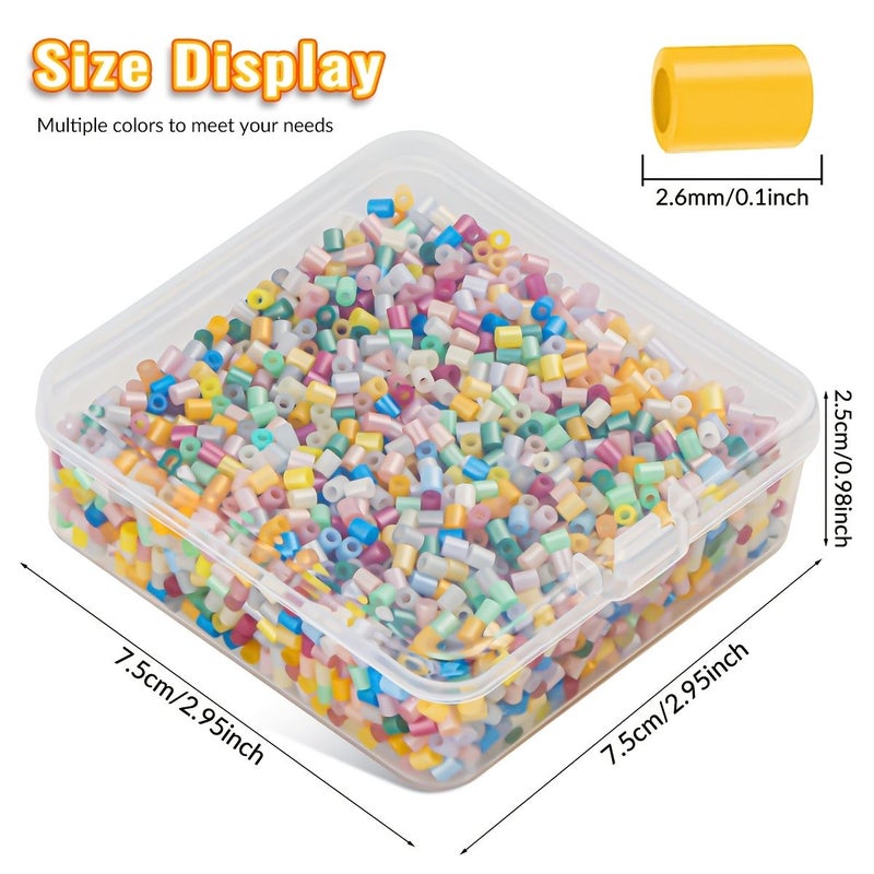 7 Color 2.6mm Modular Beads Square Box Set Butterfly Puzzle Bead Board - Image 5