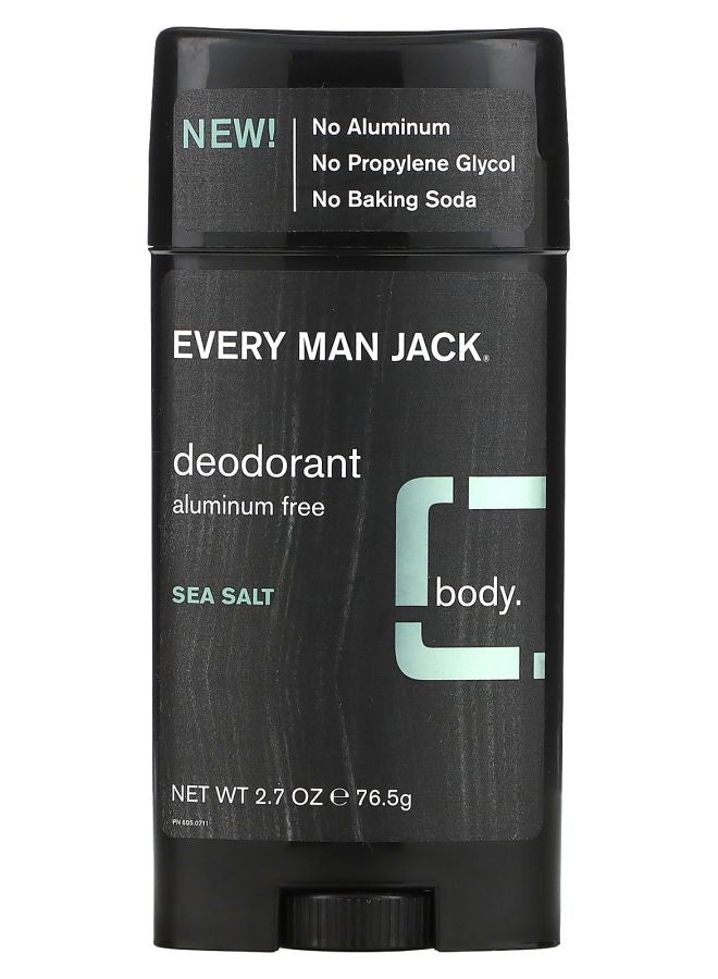 Every Man Jack Deodorant Aluminum Free Sea Salt 2.7 oz (76.5 g) 