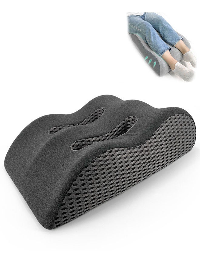 Bukela Leg Elevation Pillow with Memory Foam, High-Density Leg Rest Elevating Wedge Pillow Relieves Leg Pain, Improves Blood Circulation, Reduces Swelling,Breathable and Washable Cover,Lumbar Support Pillow for Sleeping Reading Relaxing - Image 1