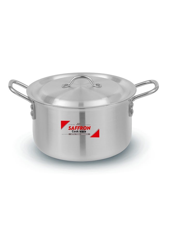 سونكس طقم أواني الطهي سونكس زعفران من الألمنيوم عالي الجودة 6x8، ٣ قدور بأغطية من الستانلس ستيل، بلمسة معدنية، السعات: ١٣/١٥/١٨ لتر، الأقطار: ٣١/٣٣/٣٦ سم – يتميز بمتانة فائقة وتوزيع حراري مثالي. - Image 2