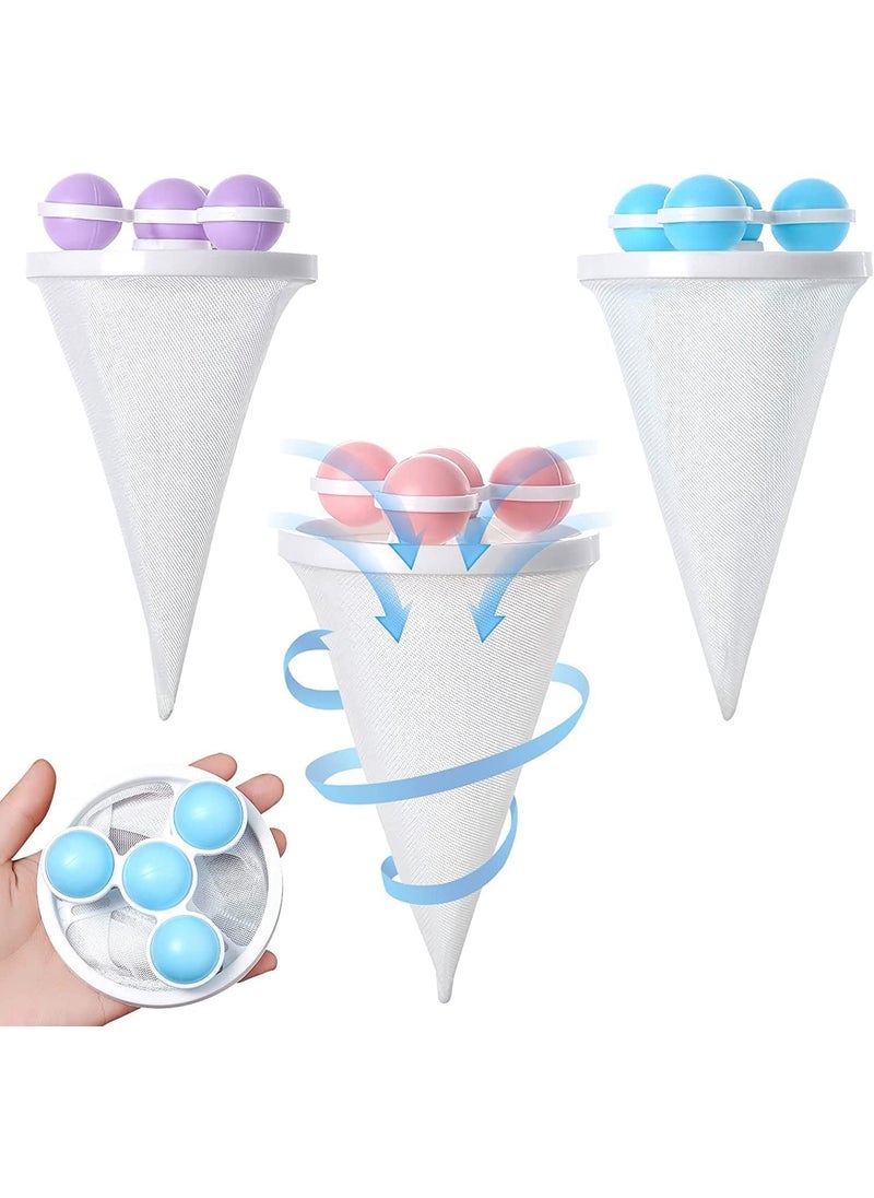 Prostuff.in Prostuffin 2 Pcs Lint Remover for Clothes Washing Machine Floating Lint Mesh BagLint Catcher Pet Hair Remover for Laundry Reusable Hair Filter Washer Lint dust Trap Net Pouch Multicolor  - Image 5