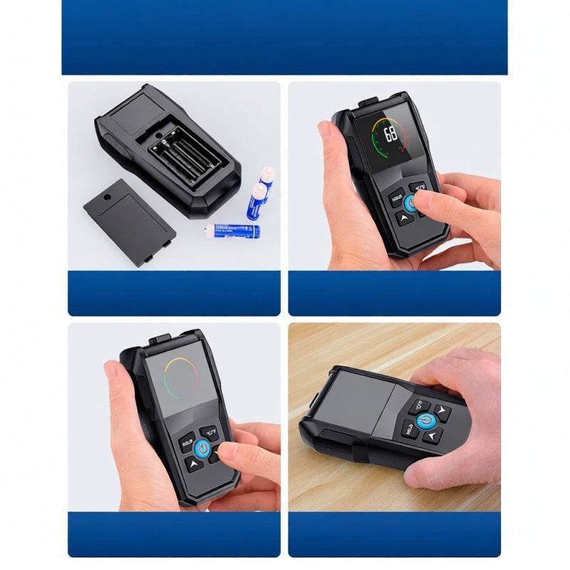 MESTEK Induction Wood Detector: 4 Measurement Modes, VA Full Viewing Angle Reverse Display - Electromagnetic Wave Sensor Drywall Tester for Masonry & Material Measurement, Temperature Humidity Detection - Image 5