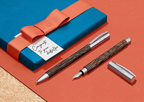 Faber-Castell Ambition Fountain Pen, Coconut Wood - Broad - Image 4