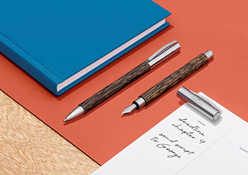 Faber-Castell Ambition Fountain Pen, Coconut Wood - Broad - Image 5