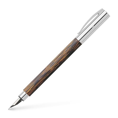 Faber-Castell Ambition Fountain Pen, Coconut Wood - Broad - Image 1