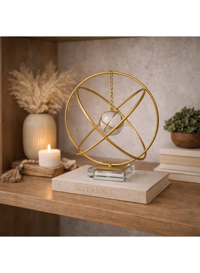 Modern Decorative Sculpture Inspired by Celestial Orbits - Image 1