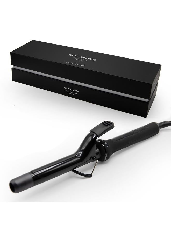 CORIOLISS | The Curly | Hair Curler Machine for Women | Hair Crimper for Long and Short Hair | Ceramic Professional Conical Barrel with Temperature Control 25 MM - Image 1