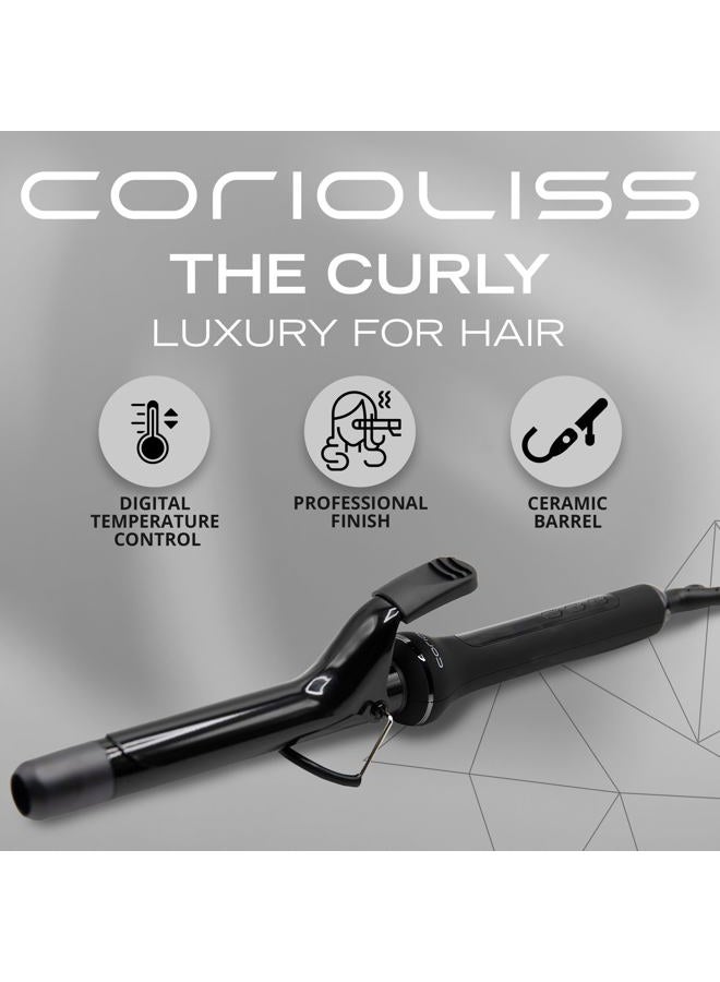 CORIOLISS | The Curly | Hair Curler Machine for Women | Hair Crimper for Long and Short Hair | Ceramic Professional Conical Barrel with Temperature Control 25 MM - Image 2