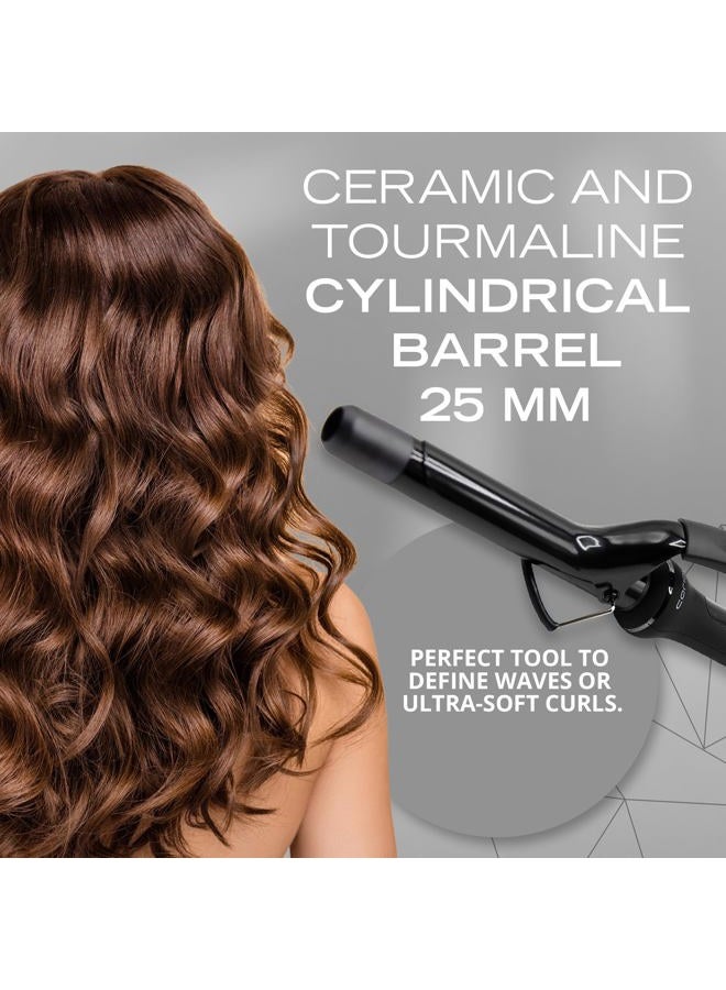 CORIOLISS | The Curly | Hair Curler Machine for Women | Hair Crimper for Long and Short Hair | Ceramic Professional Conical Barrel with Temperature Control 25 MM - Image 3